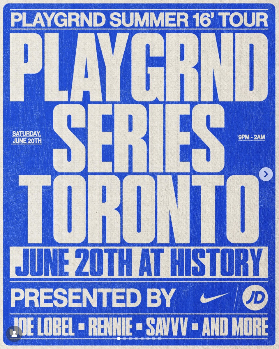 PLAYGRND SERIES TORONTO