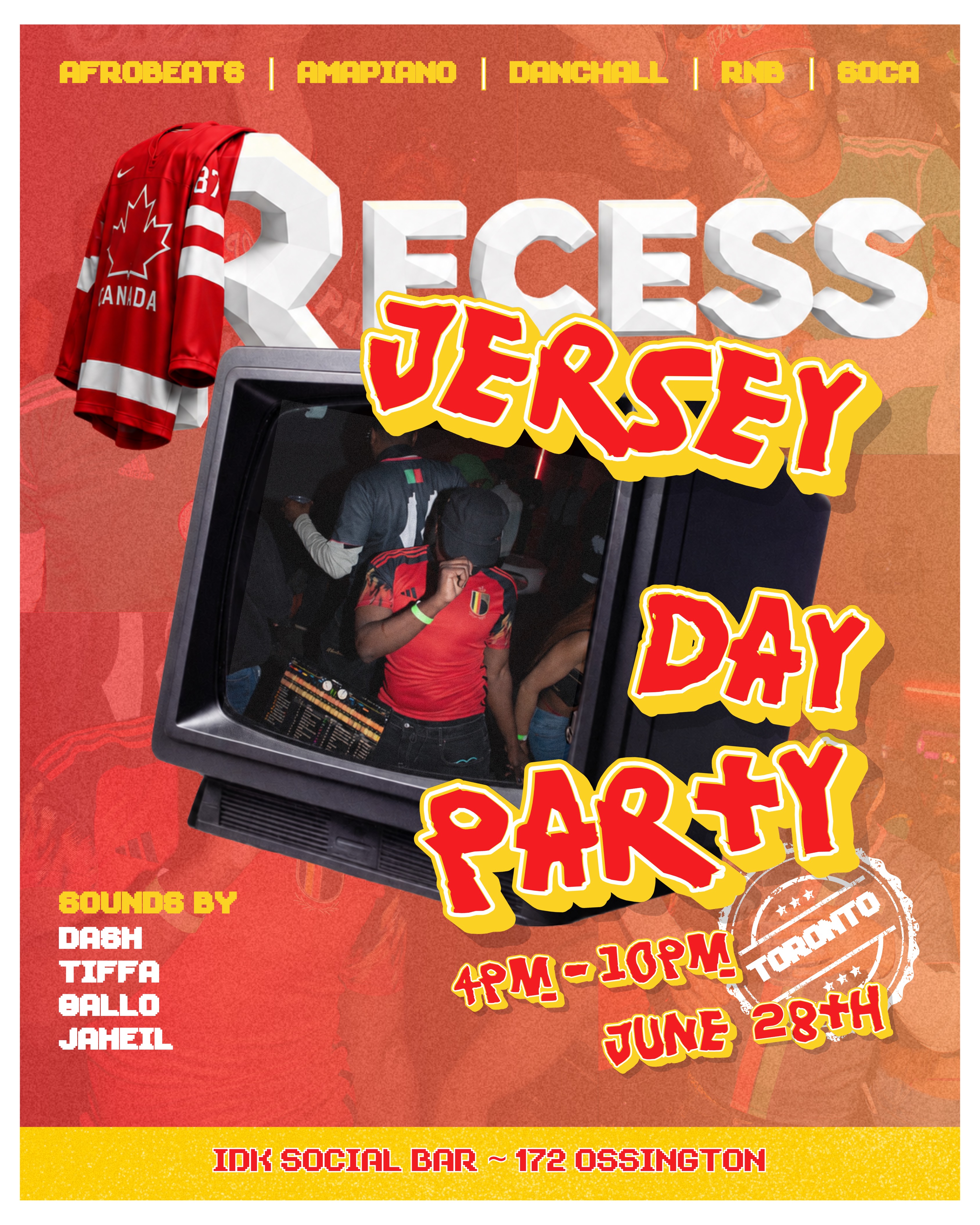 RECESS: Jersey Day Party