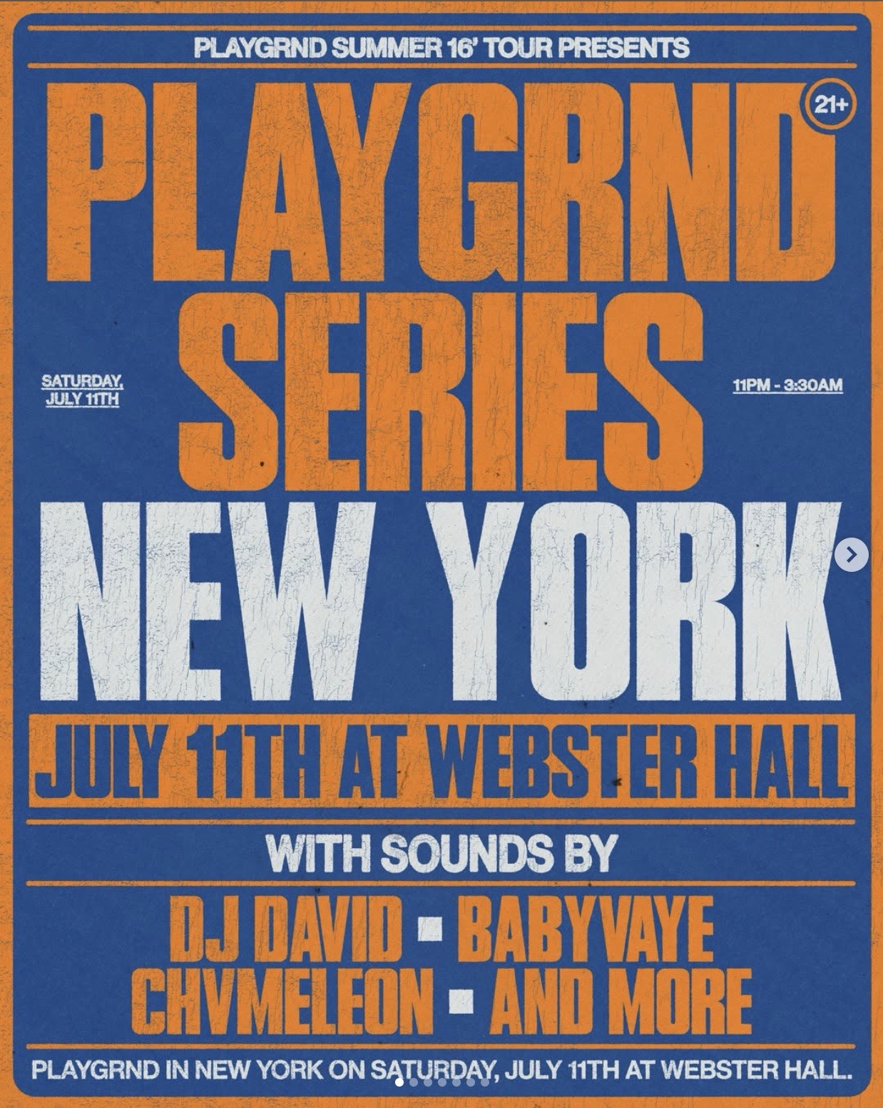PLAYGRND SERIES NEW YORK
