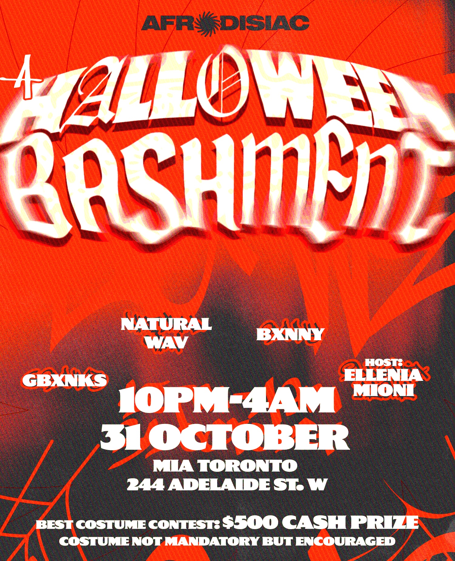 Afrodisiac presents A Halloween Bashment